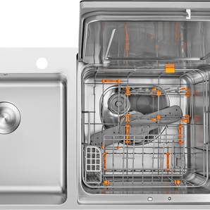 SD2F-P6 3 in 1 Sink Dishwasher (Right)