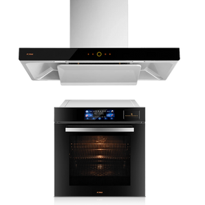 2件組合 - EMG9008 90cm 抽油煙機 + HZK72-H1 72公升 蒸焗爐