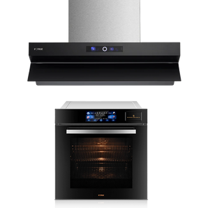 2件組合 - ZMG9057-Y 90厘米 抽油煙機 + HZK72-H1 72公升 蒸焗爐