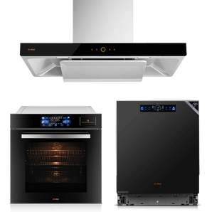 3件組合 - EMG9008 90cm 抽油煙機 + HZK72-H1 72公升 蒸焗爐 + BD3B-G3-Y 18套洗碗碟機