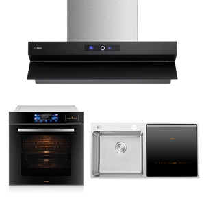 3件組合 - ZMG9057-Y 90厘米 抽油煙機 + HZK72-H1 72公升 蒸焗爐 + SD2F-P6 鋅盤洗碗碟機