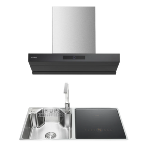 【Efficient Purification 2-piece Set】 ZMG9057-Y 90cm Range Hood + JBSD2F-03-E5 Sink Dishwasher