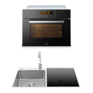 【Easy Cooking 2-Piece Set】HZK-TS1 42L Built-in Steam Oven + SD2F-P6 Sink Dishwasher